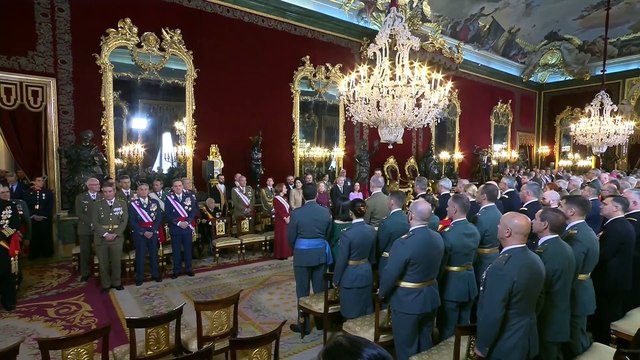 Los Reyes y la Princesa Leonor, acompañados de Sánchez, presiden la Pascua Militar