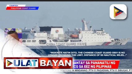 PCG, binabantayan ang 'The Monster Ship' ng China Coast Guard na nasa EEZ ng Pilipinas