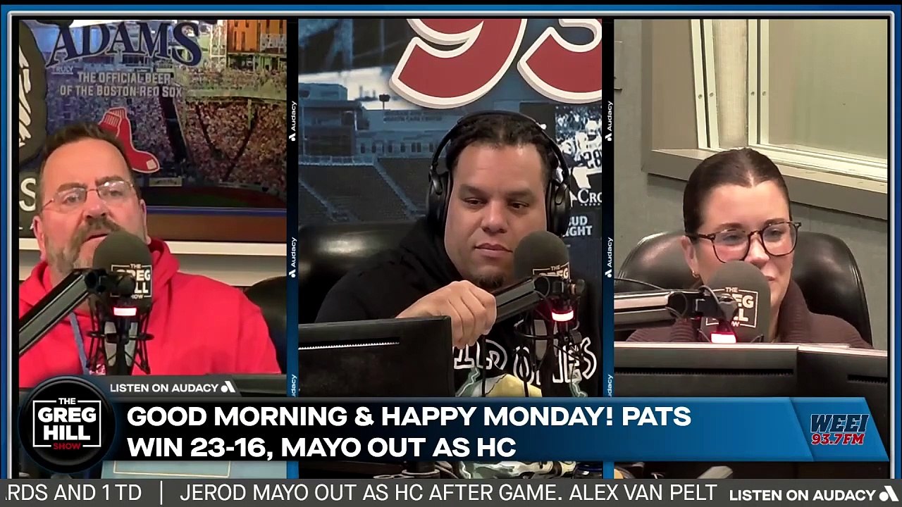 Patriots win?! Jerod Mayo out as HC. Pats drop from 1 to 4 in draft.