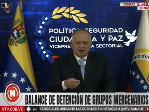 Vpdte. Sectorial Diosdado Cabello: Mercenarios opositores atacaron al pueblo el 29 de julio