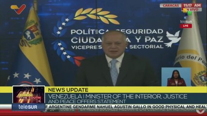 “If Edmundo González enters Venezuela he will be arrested and charged with all these crimes, of which he is accused.”