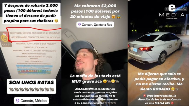 Luisito Comunica arremete contra taxis de Cancún