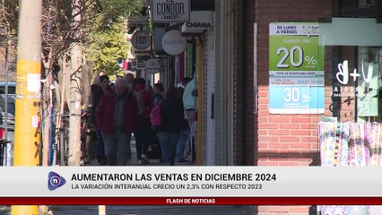 AUMENTARON LAS VENTAS EN DICIEMBRE 2024