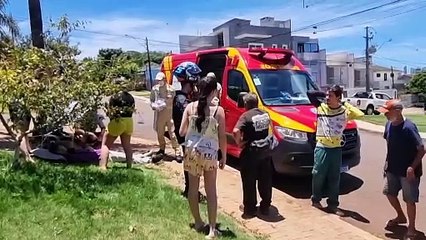 Motociclista fica ferido ao colidir com S10 no bairro Canadá