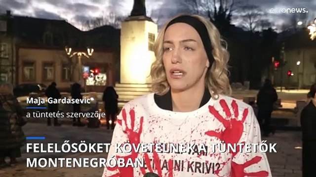 Tüntetés volt Montenegróban az újévi lövöldözés miatt, az áldozatokról is megemlékeztek