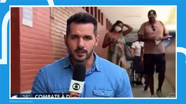 Repórter da Globo é interrompido com gritos de Globo lixo ao vivo