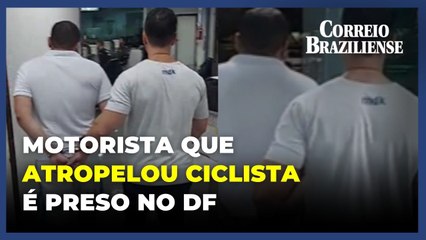 Atropelamento de ciclista: veja o momento em que motorista é preso