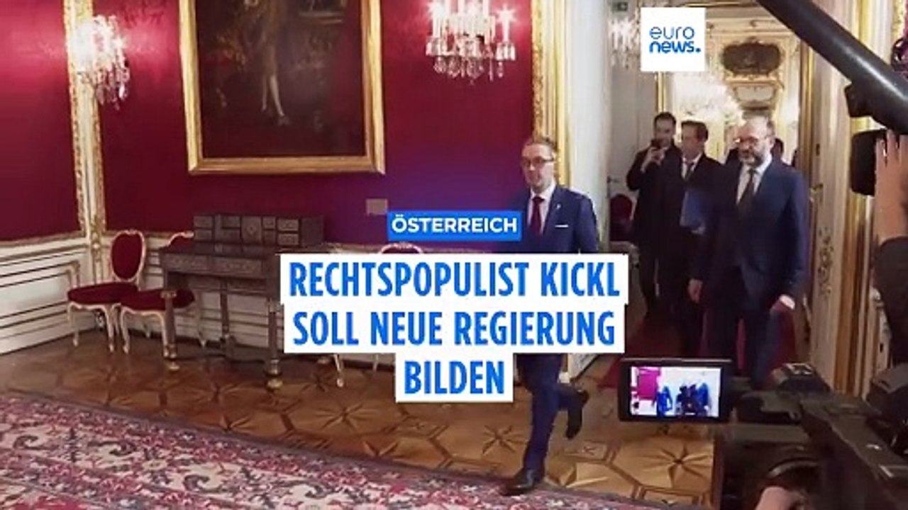 Österreichs Präsident beauftragt FPÖ-Chef mit Regierungsbildung