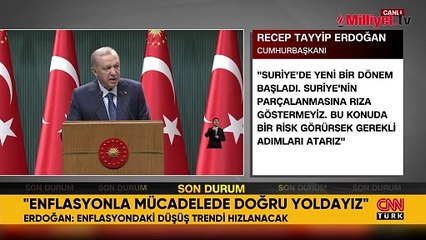 Erdoğan'dan son dakika Suriye açıklaması: Parçalanmasına rıza göstermeyiz, bir gece ansızın gelebiliriz