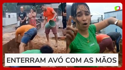 Netos denunciam falta de coveiro e enterram avó com as próprias mãos no TO