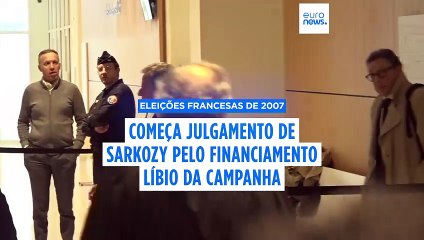 Começa o julgamento de Sarkozy pelo financiamento líbio da campanha presidencial de 2007