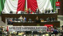 Jufed pide suspender elección judicial por 