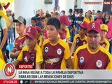 Neoespartanos asisten a la celebración de la Misa del Deporte en la Iglesia San José de Paraguachí