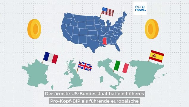 Wer ist ärmer dran? Die ärmsten US-Staaten oder die größten Volkswirtschaften Europas?