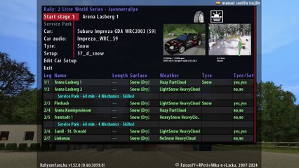 Richard Burns Rally. 2 Litre World Series - Jaennerrallye.Subaru Impreza GDA WRC2003 (S9)