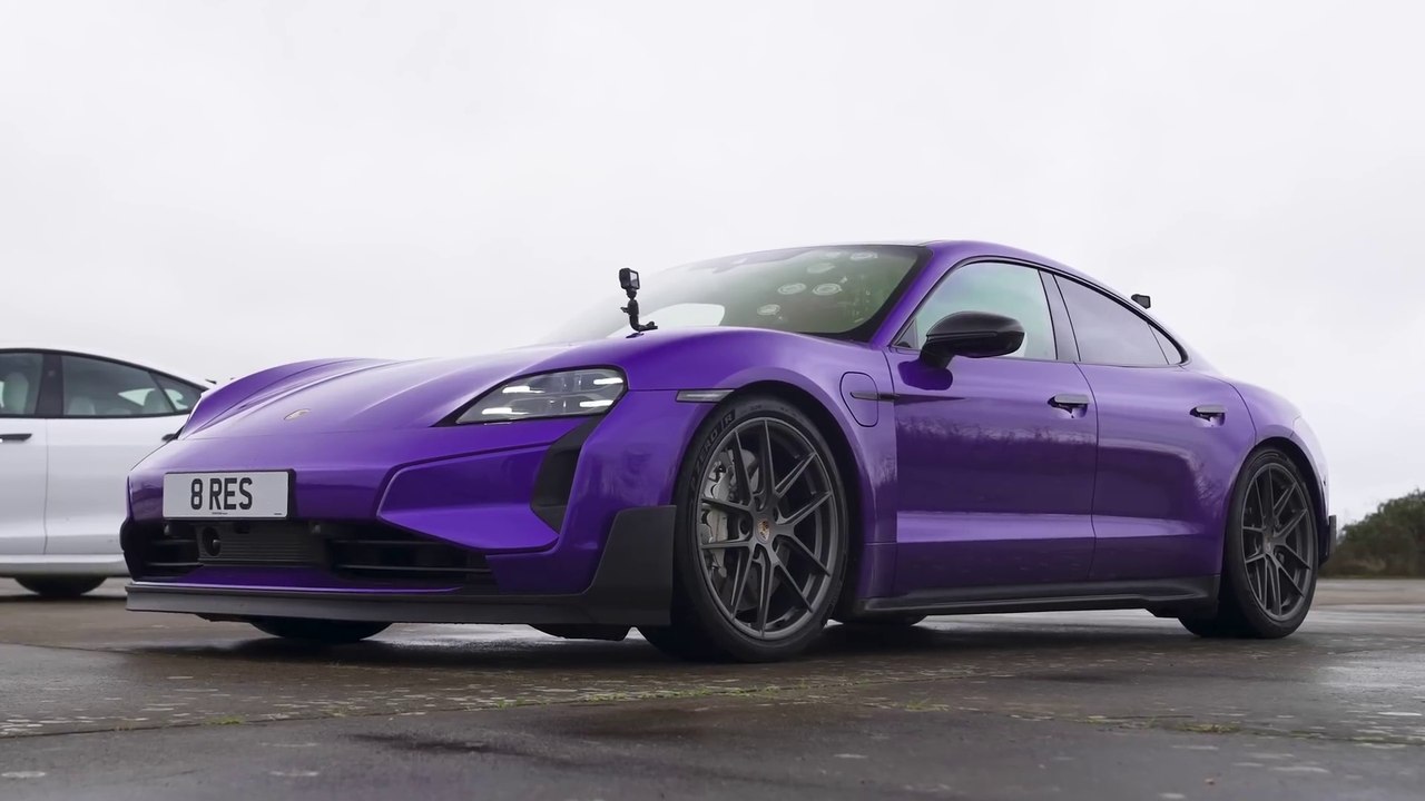 DRAG RACE I Porsche Taycan Turbo GT v Tesla v Audi RS GT