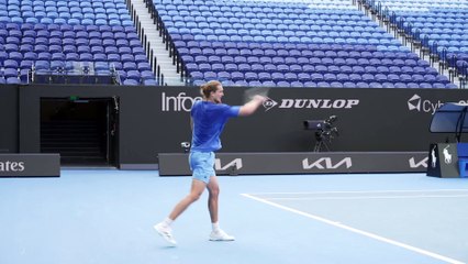 Tennis - Australian Open 2025 - Alexander Zverev practice in Melbourne