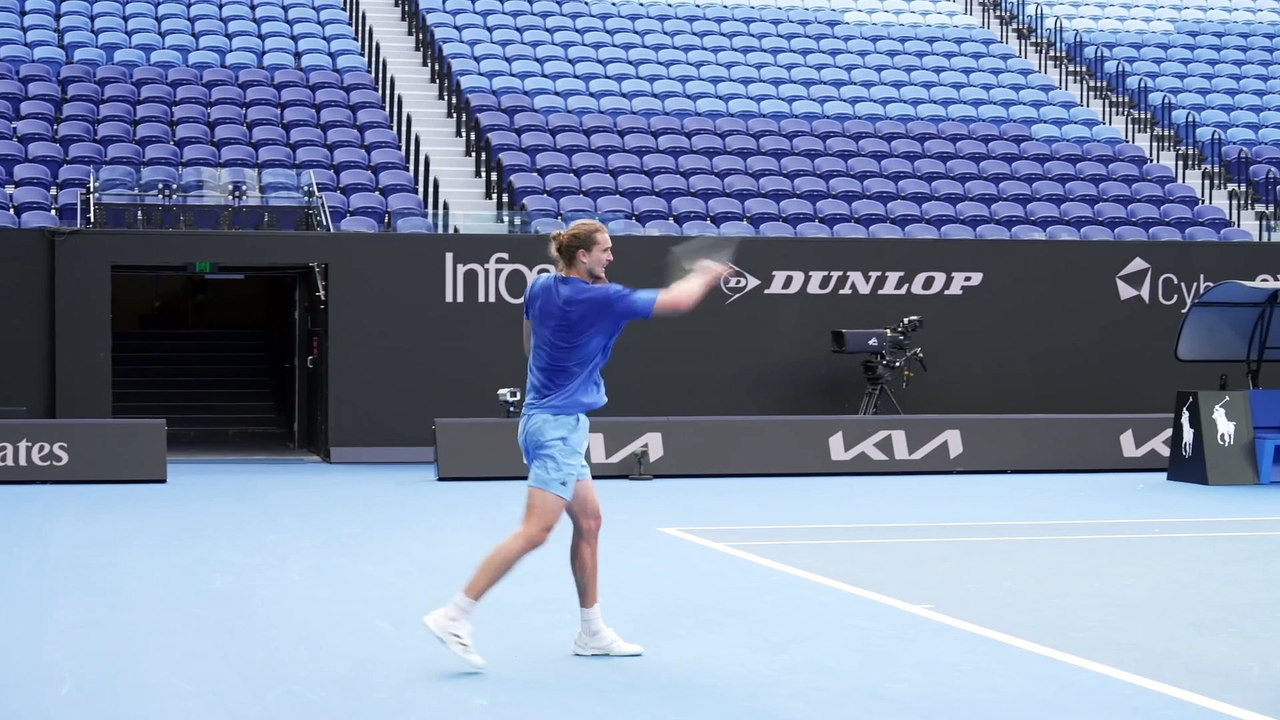 Tennis - Australian Open 2025 - Alexander Zverev practice in Melbourne