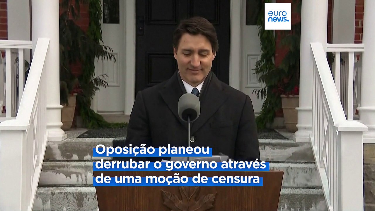 Primeiro-ministro canadiano Justin Trudeau demite-se