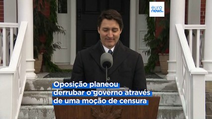 Primeiro-ministro canadiano Justin Trudeau demite-se