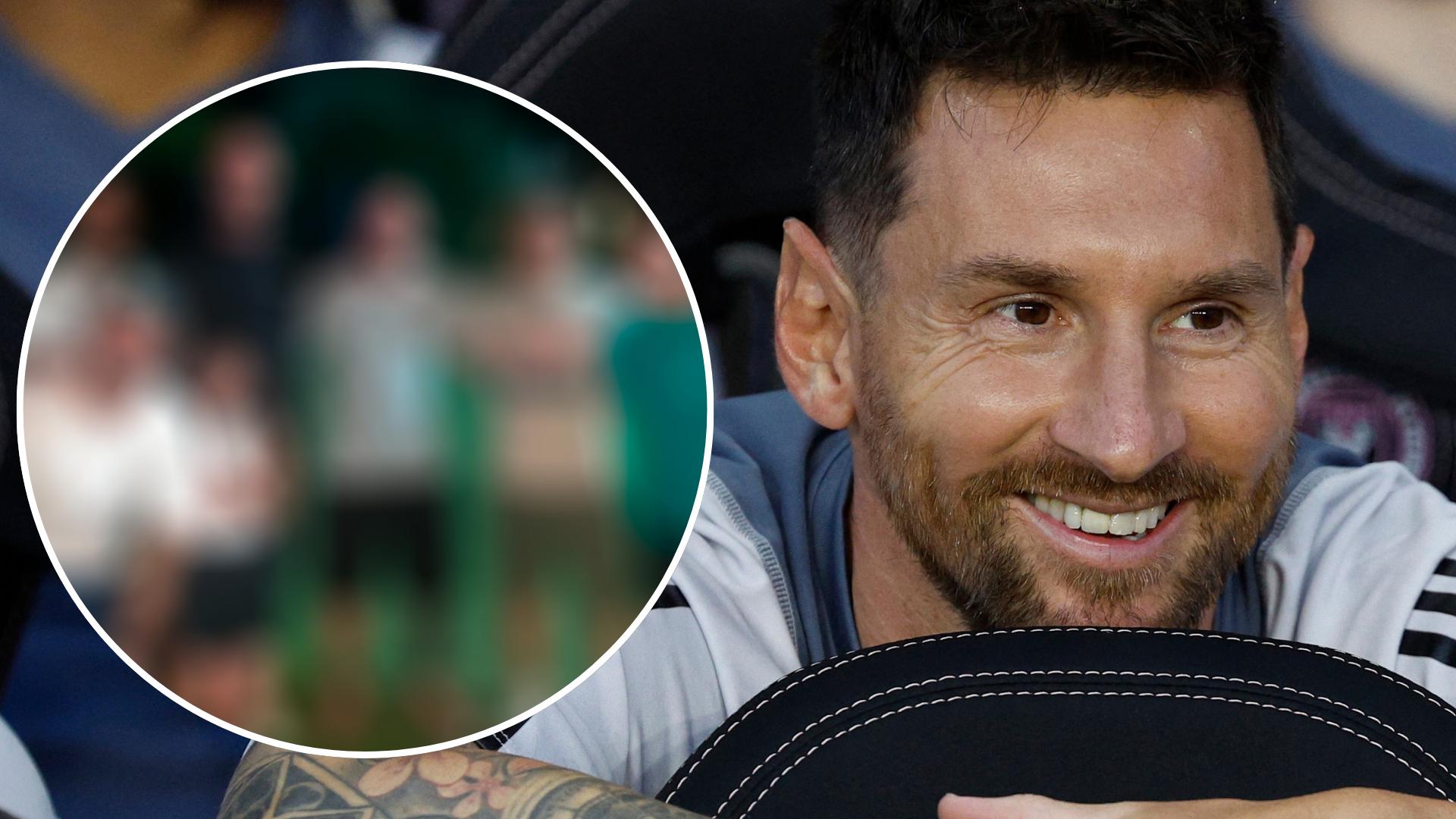 Messi disfrutando de sus vacaciones