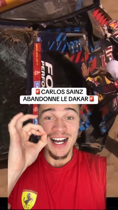 Carlos Sainz abandonne le DAKAR 2025 ! Terrible nouvelle ..