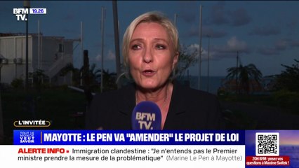 Mayotte: Marine Le Pen affirme que le RN "va amender" le plan de reconstruction préparé par le gouvernement