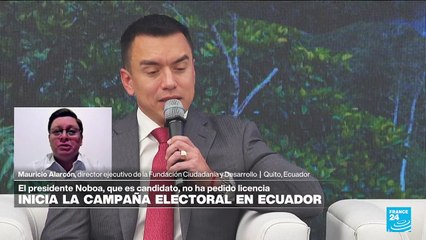 Mauricio Alarcón: "Noboa empezó campaña sin dejar claro si es presidente, candidato o ambos"