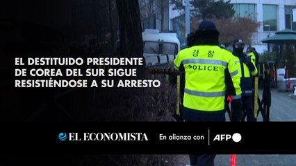 El destituido presidente de Corea del Sur sigue resistiéndose a su arresto