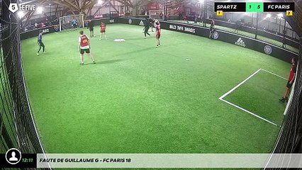 Faute de Guillaume G - Fc Paris 18