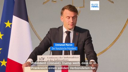 Macron: Europa muss aufhören, "schwach und defätistisch" zu sein, um von Trump respektiert zu werden