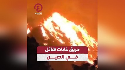 حريق غابات هائل في الصين