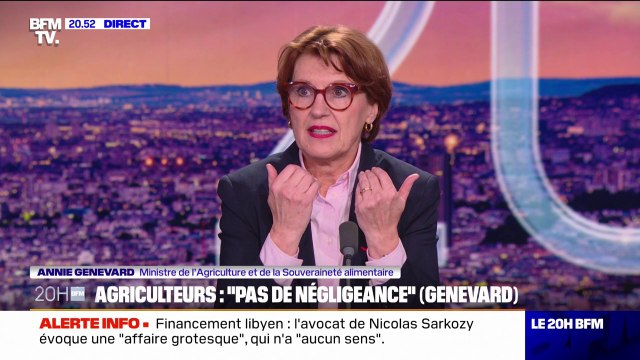 Colère agricole: Pas de violence, pas de blocage, ne pas s'en prendre ni aux biens ni aux personnes , demande Annie Genevard