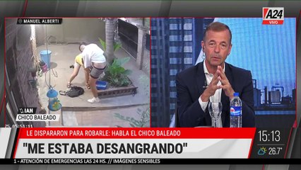 🚨 MANUEL ALBERTI: HABLÓ EL JOVEN BALEADO POR DELINCUENTES