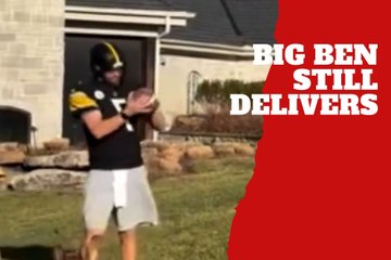 Big Ben suits up in Steelers gear to prove he's still got it at 42