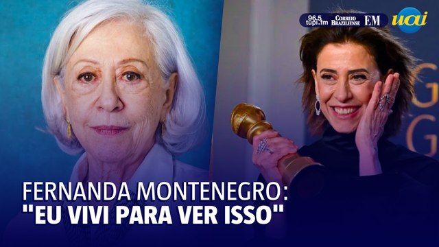 Fernanda Montenegro se emociona com vitória da filha no Globo de Ouro