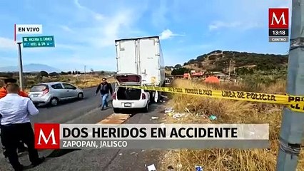 Registran fuerte choque en Zapopan, Jalisco; bebé de tres meses sale ileso