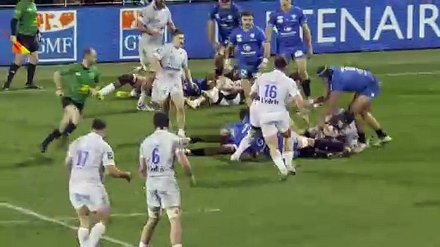 TOP 14 - Essai de Alex NEWSOME (ASM) - RC Vannes - ASM Clermont