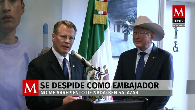“No me arrepiento de nada”: Ken Salazar se despide como embajador de EU en México