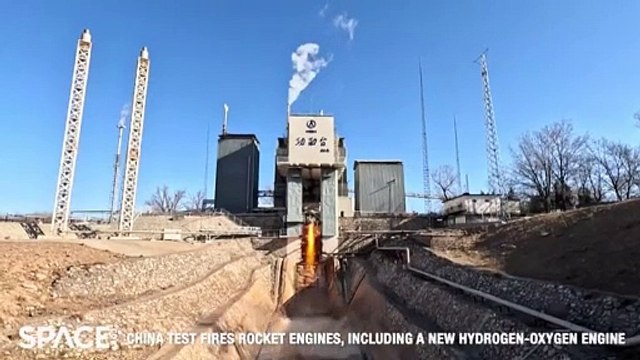 China test fires rocket engines, including a new hydrogen-oxygen engine
