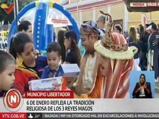 Mérida | Niñas y niños disfrutan de la llegada de los Reyes Magos en el municipio Libertador