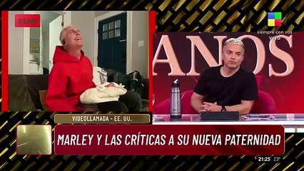 Marley respondió a las críticas que recibió por mediatizar su nueva paternidad