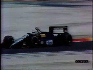 1989 F1 French GP-Q2 - Gabriele Tarquini (AGS) run