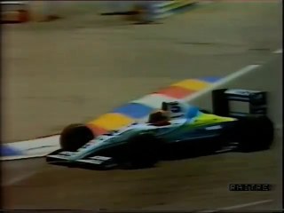 1989 F1 French GP-Q2 - Roberto Moreno (Coloni) run