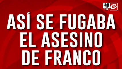 Así se fugaba el asesino de Franco, el pibe asesinado a sangre fría por tema narco