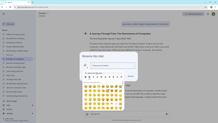 Google Gemini Course Section 48 Pinning and Renaming Chat