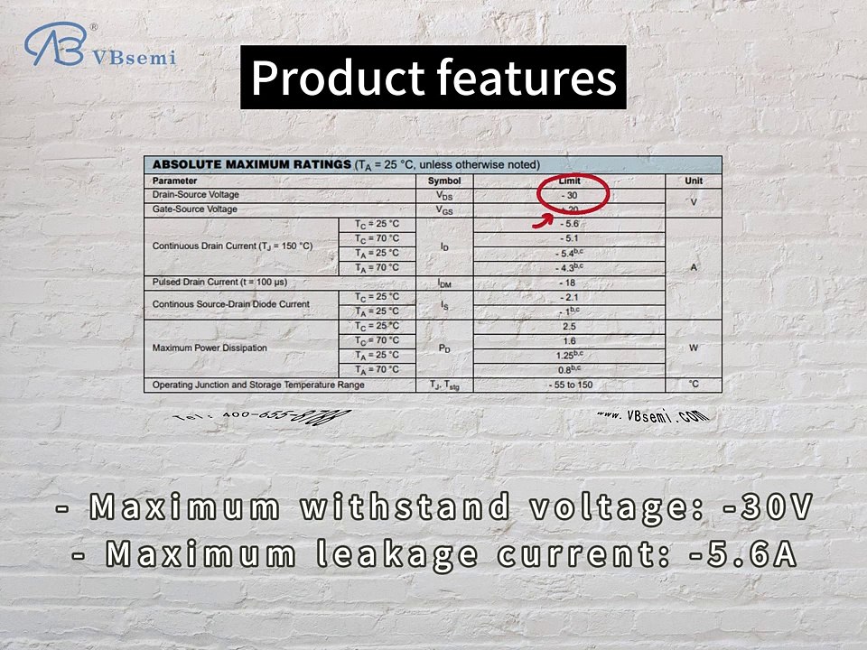 ME2313-VB is a SOT23 package P-Channel field effect MOS tube
