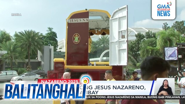 Andas ng Poong Jesus Nazareno, inayos at pinatibay | Balitanghali