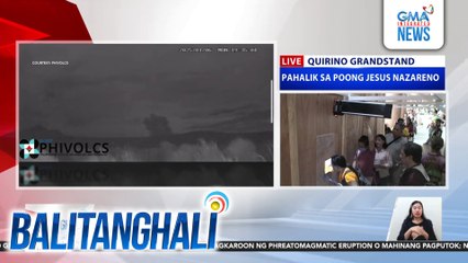 PHIVOLCS - Bulkang Taal, nagkaroon ng minor phreatomagmatic eruption o mahinang pagputok kagabi | Balitanghali