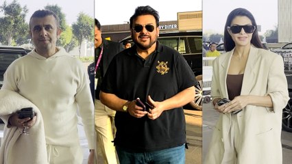 Sonu Nigam, Jacqueline Fernandez & Adnan Sami Snapped At Mumbai Airport